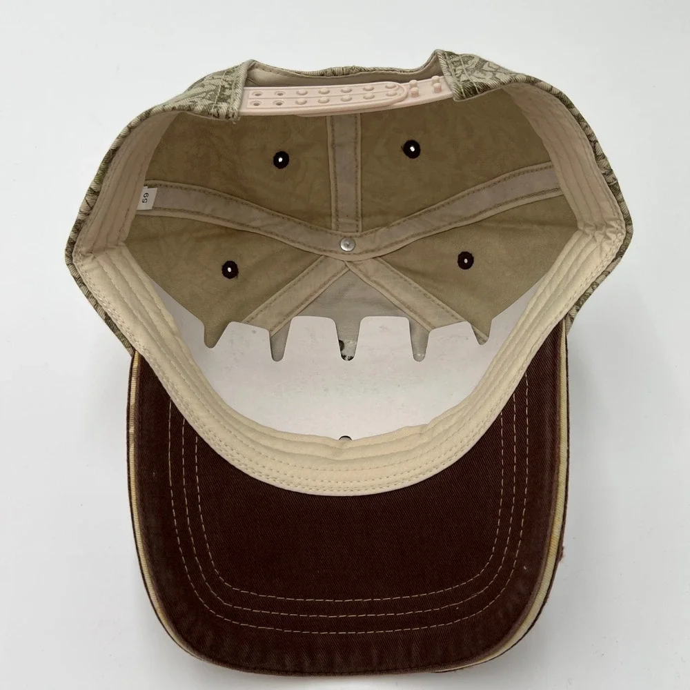 Eat‎ More Fast Food Deer Hunting Camo Trucker Hat Brown Distressed Snapback Cap